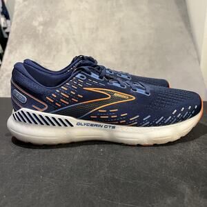 Brooks Glycerin 20 Shoes Mens Size 13 Blue Orange Mesh Athletic Running Sneaker